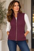 Quilted Gilet - Red Wine image
