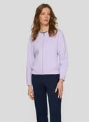 Cardigan with Zip - Lilac