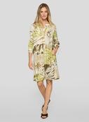 Palm Print Dress - Thyme
