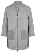 Long Zip Cardigan - Grey