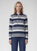 Long Sleeve Polo Top - Pacific image