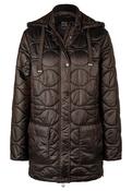 Padded Coat with Hood - Mocha