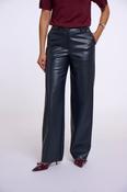 Short Length Faux Leather Pant - Dark Navy image