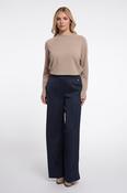 Short Length Wide Leg pant - Dark Navy image