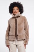 Faux Fur Jacket - Oat image