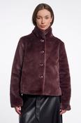Faux Fur Jacket - Chocolate Bean image