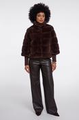 Jacket with Rib Cuffs - Coffee Roast
