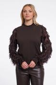 Sweater with Detailed Sleeves - Peated