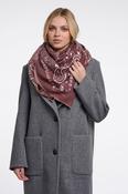 Square Print Scarf - Sangria image