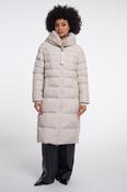 Padded Coat with Detachable Collar - Birch