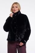 Faux Fur Jacket - Black image