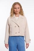 Short Double Breasted Jacket - Birch image