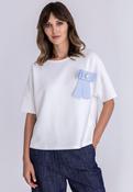 Top with Bow - ECRU image