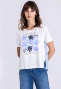 Saint Tropez Top - Blue and White image