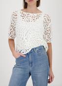 Open Lace Top - Off White image