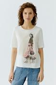 Lady Image T-shirt - Cloud image