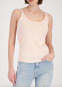 Vest Top with Sequin Strap - Summer Peach image