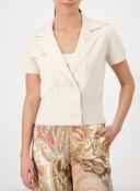 Knit Short Sleeve Jacket - Marble