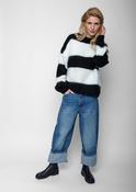 Stripe Sweater - Black and White image