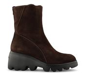 Suede Ankle Boot - Brown image