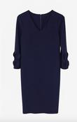 Frill Sleeve Dress - Navy image