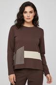 Applique Top - Brown image