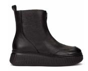 Centre Zip Ankle Boot - Black image