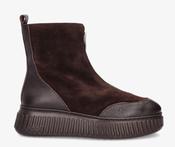 Centre Zip Ankle Boot - Coffee image