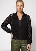 Lace Detail Jacket - Black