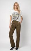 Basic Wide Leg Pant - Olive image