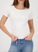 T-shirt with Button Detail - Off White image