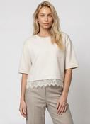 Top with Lace Hem - Pearly image