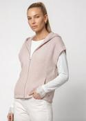 Short Sleeve Jacket with hood - Rosewater