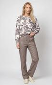 Faux Leather Pant - Taupe image