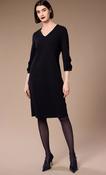 Frill Sleeve Dress - Black image