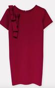 Shoulder Bow Dress - Red image