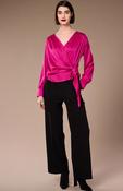 Crossover Blouse - Fuchsia image