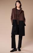 Colour Block Jacket - Brown and Black image