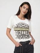 T-shirt with Print - Off White image