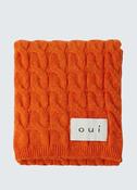 Cable Knit Scarf - Orangeade image