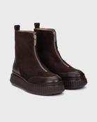 Centre Zip Ankle Boot - Coffee image
