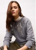 Sequin Sweater - Steel Grey image