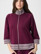 Funnel Neck Jacket - Elderberry