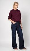Sweater with Toggles - Dark Bordeaux