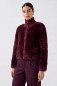 Faux Fur Cardigan - Bramble Berry
