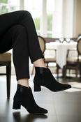 Heeled Ankle Boot - Black image
