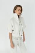 Short Sleeve Zip Jacket - Chalk