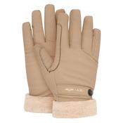 Glove with Faux Fur Cuff - Straw image