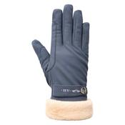 Glove with Faux Fur Cuff - Navy image
