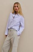 Blouse with Side Drawstrings - Iron Grey
